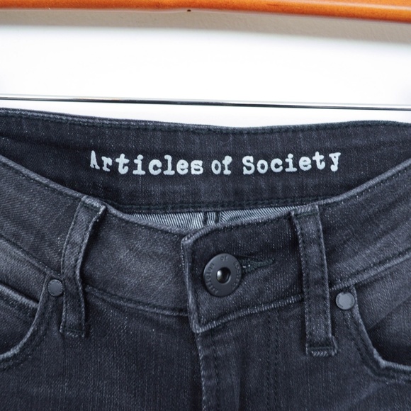 Articles of Society Black Skinny Jeans Distressed - Picture 3 of 4